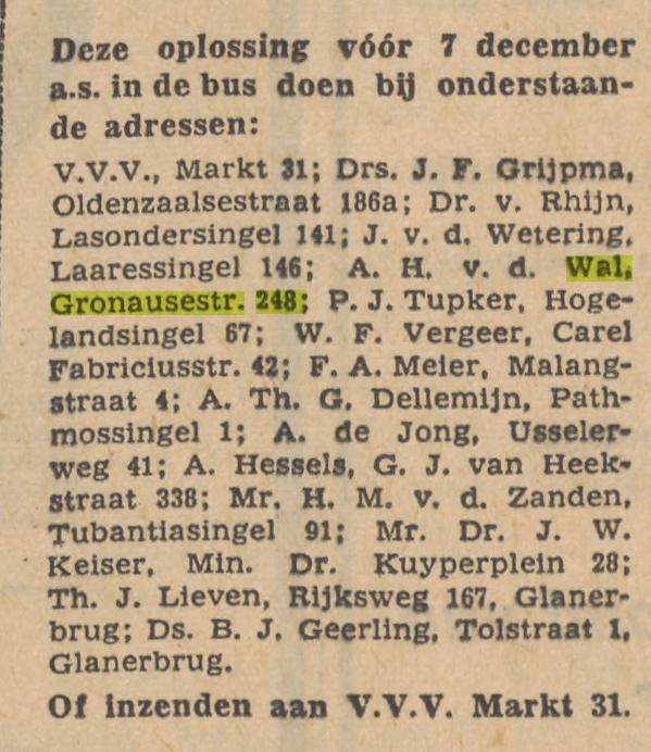 Gronausestraat 248 A.H. van der Wal advertentie Tubantia 25-11-1947.jpg
