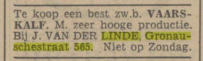 Gronausestraat 565 J. van der Linde advertentie Tubantia 15-3-1941.jpg