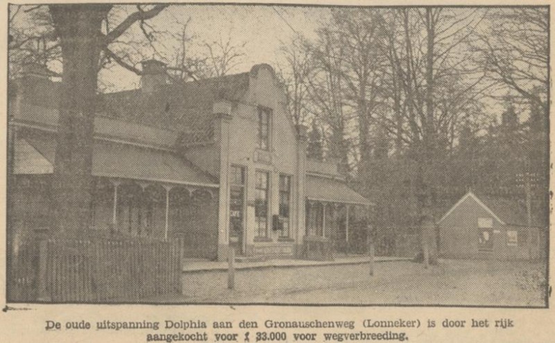 Gronausestraat 664 (toen nog Gronauscheweg) uitspanning Dolphia krantenfoto 10-3-1932.jpg