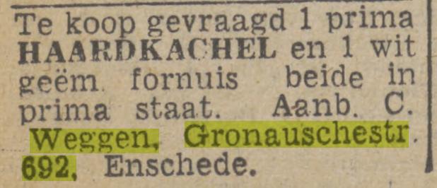 Gronausestraat 692 C.Weggen advertentie Twentsch nieuwsblad 12-5-1943.jpg