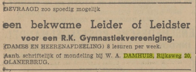 Rijksweg 20 W.A. Damhuis advertentie Tubantia 28-2-1942.jpg