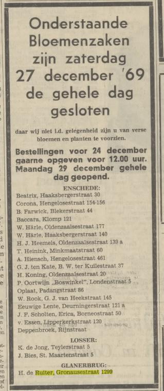 Gronausestraat 1299 bloemenzaak De Ruiter advertentie Tubantia 20-12-1969.jpg