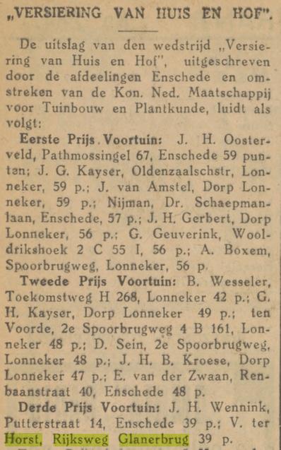 Rijksweg 53 Glanerbrug V. ter Horst krantenbericht Tubantia 30-11-1928.jpg