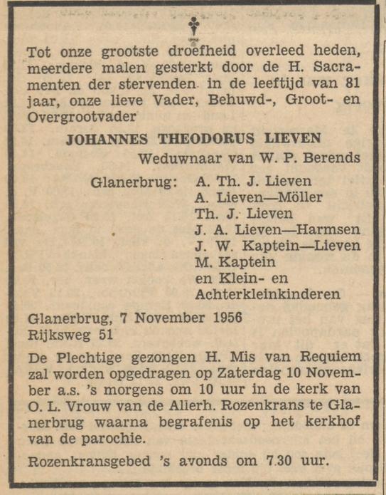 Rijksweg 51 J.Th.Lieven overlijdensadvertentie Tubantia 8-11-1956.jpg