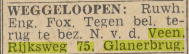 Rijksweg 75 N. van der Veen advertentie Twentsch nieuwsblad 16-2-1944.jpg
