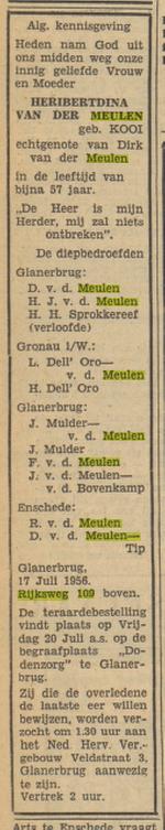 Rijksweg 109boven H. van der Meulen-Kooi overlijdensadvertentie Tubantia 18-7-1956.jpg