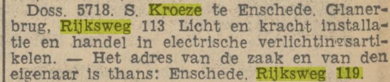 Rijksweg 119 S.Kroeze krantenbericht Tubantia 8-12-1936.jpg