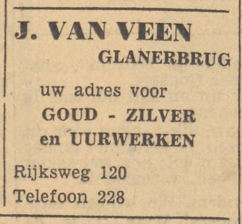 Rijksweg 120 J. van Veen advertentie Tubantia 30-11-1954.jpg