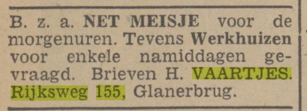 Rijksweg 155 Glanerbrug H.Vaartjes advertentie Tubantia 14-5-1941.jpg
