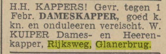 Rijksweg 161 W.Kuiper kapper advertentie 6 1 1937.jpg