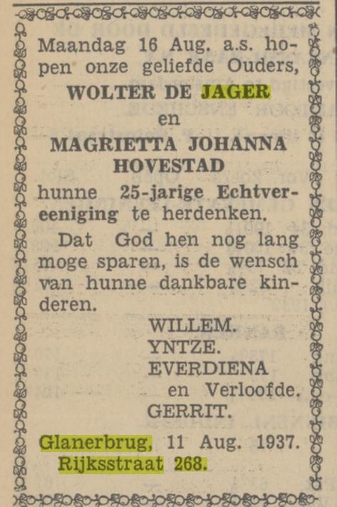 Rijksstraat 268 Glanerbrug Wolter de Jager ADVERTENTIE tUBANTIA 11-8-1937.jpg