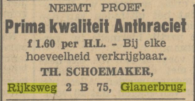 Rijksweg 296  Glanerbrug Th.Schoemaker brandstoffenhandel  advertentie Tubantia 13-2-1934.jpg