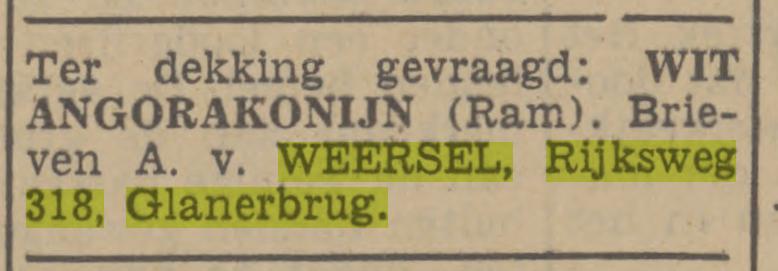 Rijksweg 318 Glanerbrug A. van Weersel advertentie Tubantia 21-3-1942.jpg