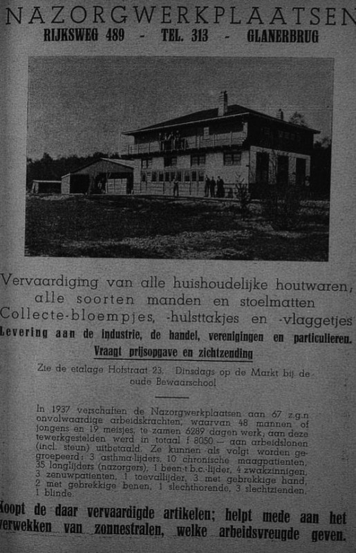 Rijksweg 489 later Gronausestraat 758 Nazorgwerkplaatsen. telefoon Glanerbrug 313.JPG