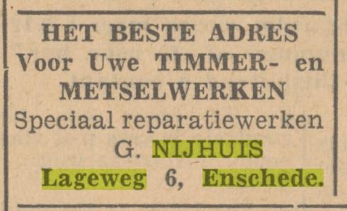 Lageweg 6 G.Nijhuis advertentie Tubantia 19-2-1949.jpg