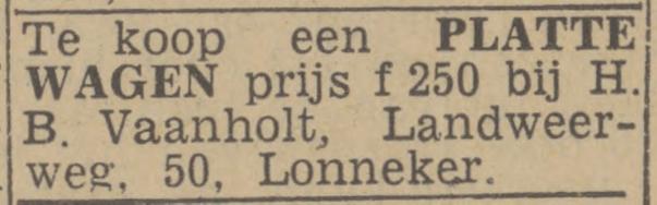 Landweerweg 50 Lonneker  H.B.Vaanholt advertentie Twentsch nieuwsblad 3-4-1943.jpg