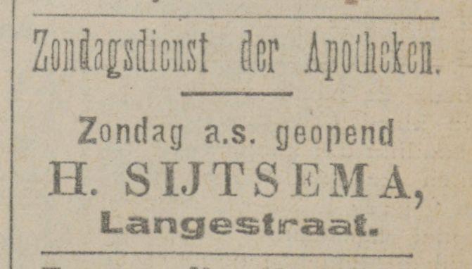 Langestraat 3 Apotheek Sijtsema advertentie Tubantia 6-9-1919.jpg