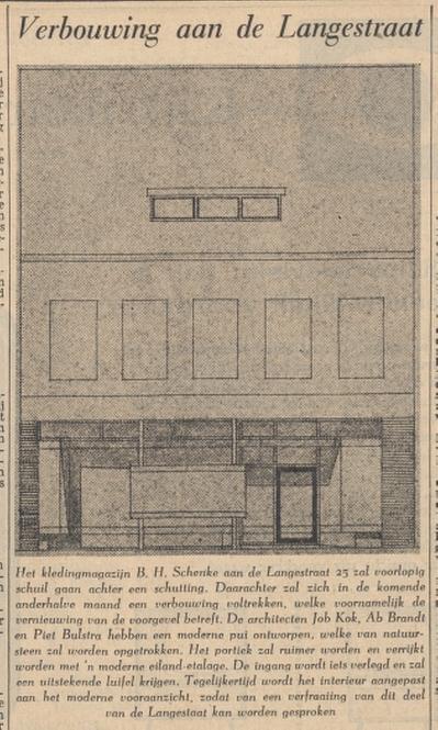 Langestraat 25 verbouwing pand B.H. Schenke krantenbericht Tubantia 15-2-1960.jpg