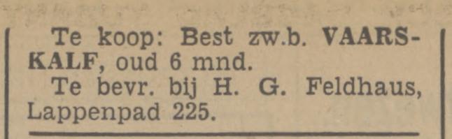 Lappenpad 225 H.G.Feldhaus advertentie Tubantia 19-11-1941.jpg