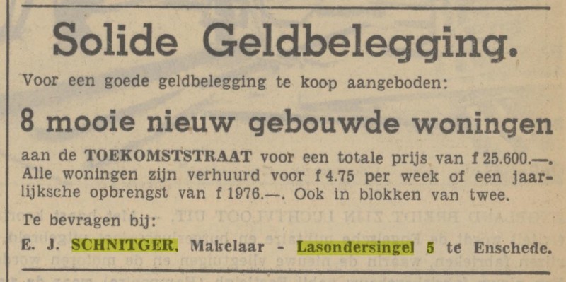 Lasondersingel 5 E.J.Schnitger makelaar advertentie Tubantia 21-1-1939.jpg