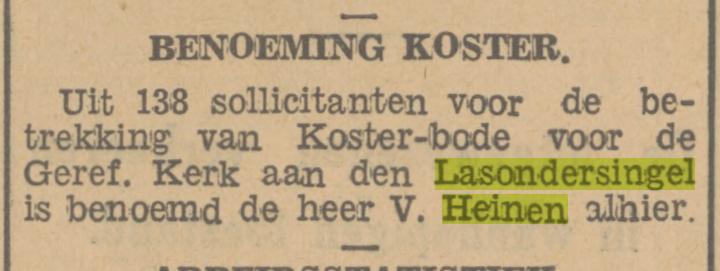 Lasondersingel 16 V.Heinen koster-bode Geref. Kerk krantenbericht Tubantia 7-12-1934.jpg