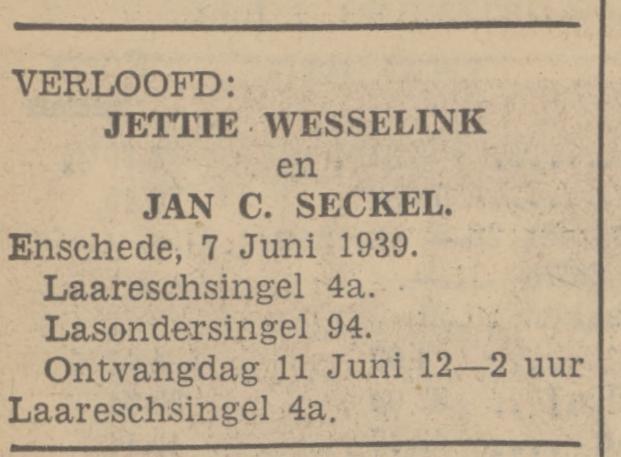 Lasondersingel 94 J.C.Seckel advertentie Tubantia 7-6-1939.jpg