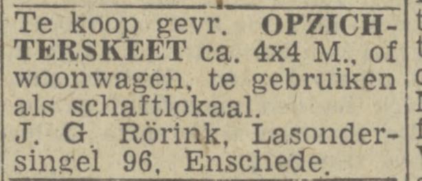 Lasonderrsingel 96 J.G.Rörink advertentie Twentsch nieuwsblad 18-11-1943.jpg