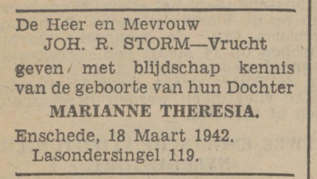 Lasondersingel 119 J.R. Storm advertentie Tubantia 18-3-1942.jpg