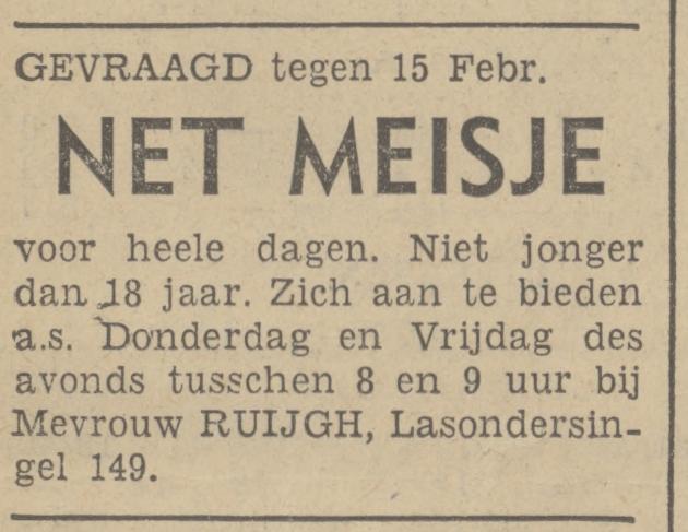 Lasondersingel 149 Mevr. Ruijgh advertentie Tubantia 2-2-1939.jpg
