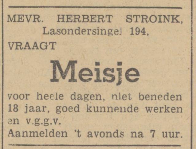 Lasondersingel 194 Herbert Stroink advertentie Tubantia 11-3-1940.jpg