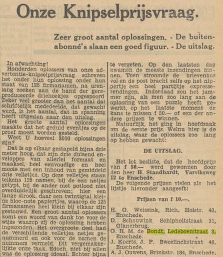 Ledeboerstraat 3 G.H.M. de Bondt krantenbericht Tubantia 4-11-1933.jpg