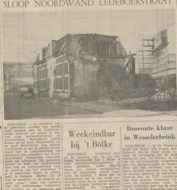 Ledeboerstraat 33 afbraak woningen krantenfoto Tubantia 28-11-1968.jpg