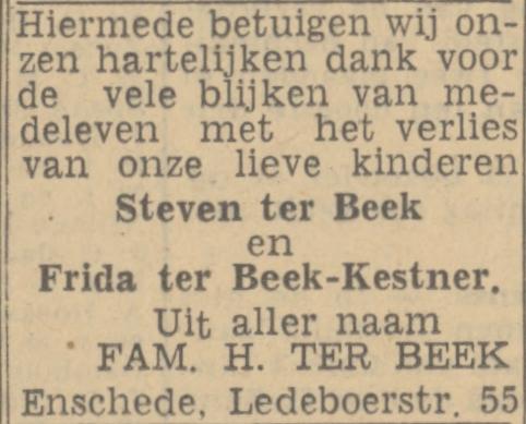 Ledeboerstraat 55 H. ter Beek advertentie Twentsch nieuwsblad 3-3-1944.jpg
