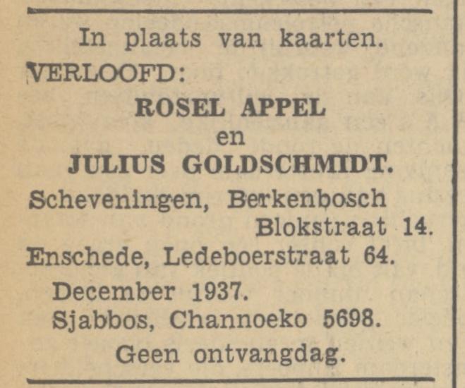 Ledeboerstraat 64 Julius Goldschmidt advertentie Tubantia 3-12-1937.jpg