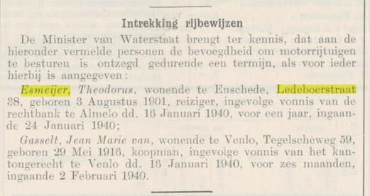 Ledeboerstraat 38 Th.Esmeijer krantenbericht Nederlandsche Staatscourant 12-2-1940.jpg