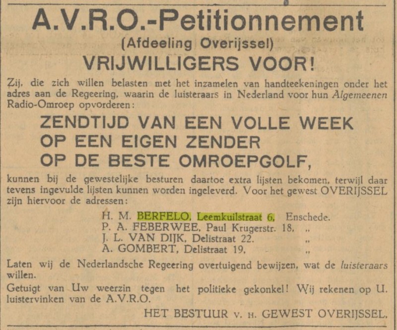 Leemkuilstraat 6 H.M. Berfelo advertentie Tubantia 25-3-1929.jpg