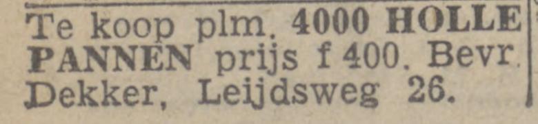 Leijdsweg 26 Dekker advertentie Twentsch nieuwsblad 11-3-1944.jpg