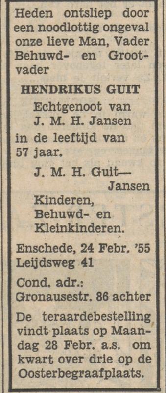 Leijdsweg 41 H.Guit overlijdensadvertentie Tubantia 26-2-1955.jpg