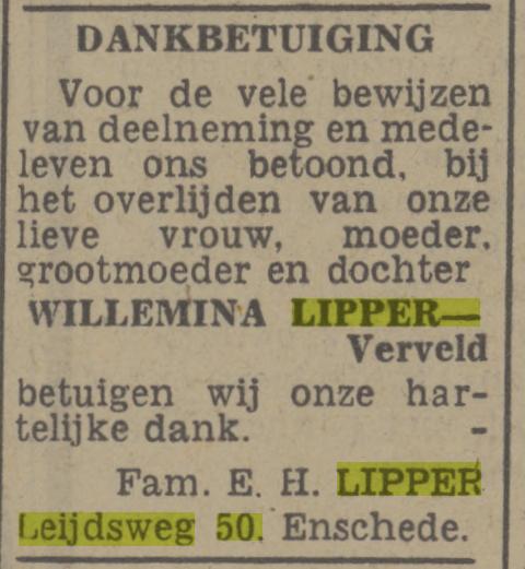 Leijdsweg 50  fam. E.H. Lipper advertentie Tubantia 3-4-1948.jpg