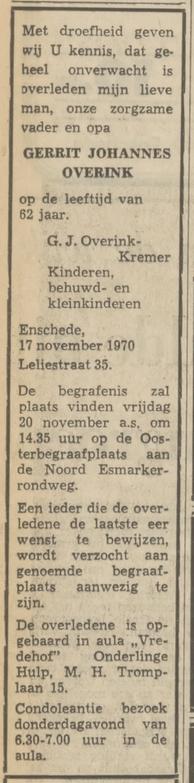 Leliestraat 35 G.J.Overink overlijdensadvertentie Tubantia 18-11-1970.jpg