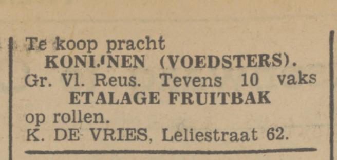 Leliestraat 62 K. de Vries advertentie Tubantia 28-5-1941.jpg