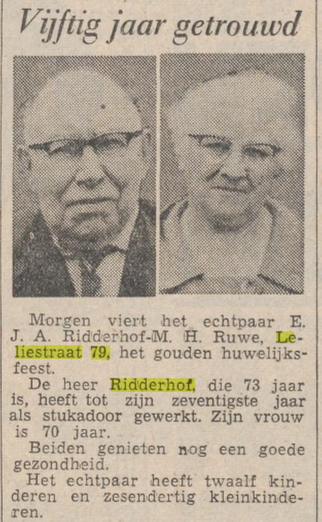Leliestraat 79 F.J.A. Ridderhof krantenbericht Tubantia 4-10-1962.jpg