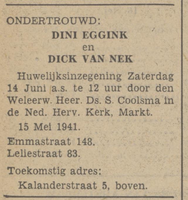 Leliestraat 83 Dick van Nek advertentie Tubantia 15-5-1941.jpg