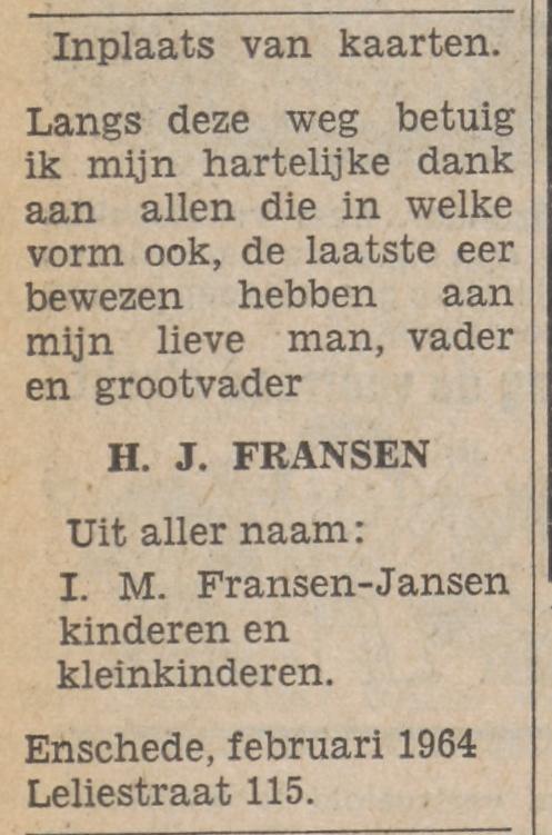 Leliestraat 115 H.J.Fransen advertentie Tubantia 12-2-1964.jpg