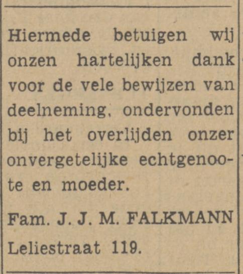 Leliestraat 119 J.J.M.Falkmann advertentie Twentsch nieuwsblad 22-12-1942.jpg