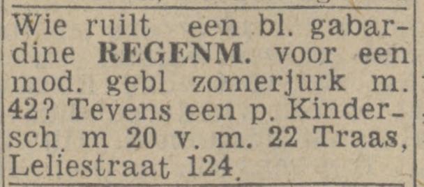 Leliestraat 124 Traas advertentie Twentsch nieuwsblad 2-5-1944.jpg