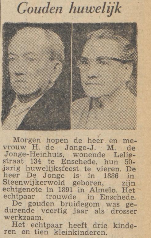 Leliestraat 134 H. de Jonge krantenbericht Tubantia 29-5-1962.jpg