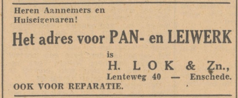 Lenteweg 40 H.Lok advertentie Tubantia 24-6-1948.jpg