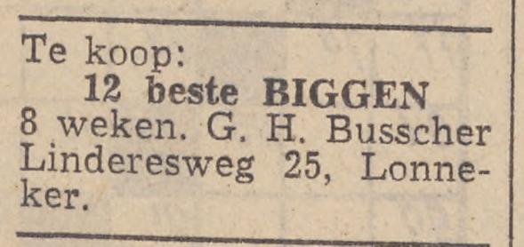 Linderesweg 25 Lonneker G.H.Busscher advertentie Twentsche courant 6-9-1952.jpg
