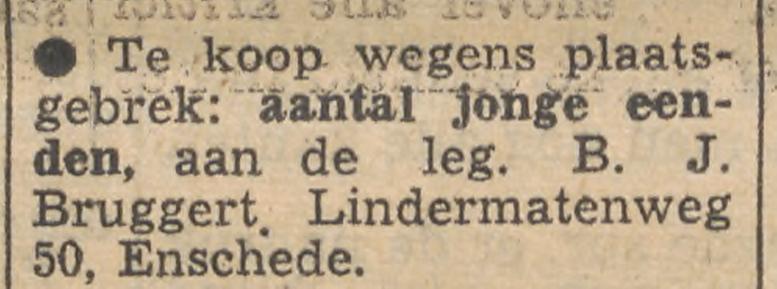Lindermatenweg 50 B.J.Bruggert advertentie Tubantia 8-3-1956.jpg